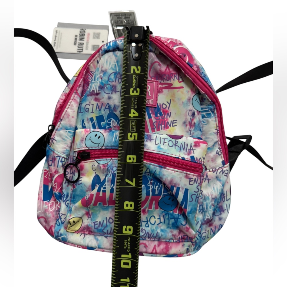 NWT Robin Ruth Fun In the Sun California Backpack Adjustable, Padded Pink. - Picture 2 of 5